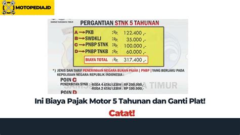 Cek Sekarang! Biaya Pajak Motor 2025: Siapkan Dompet, Ada Kenaikan 5%! Cek Sekarang! Biaya Pajak Motor 2025: Siapkan Dompet, Ada Kenaikan 5%!